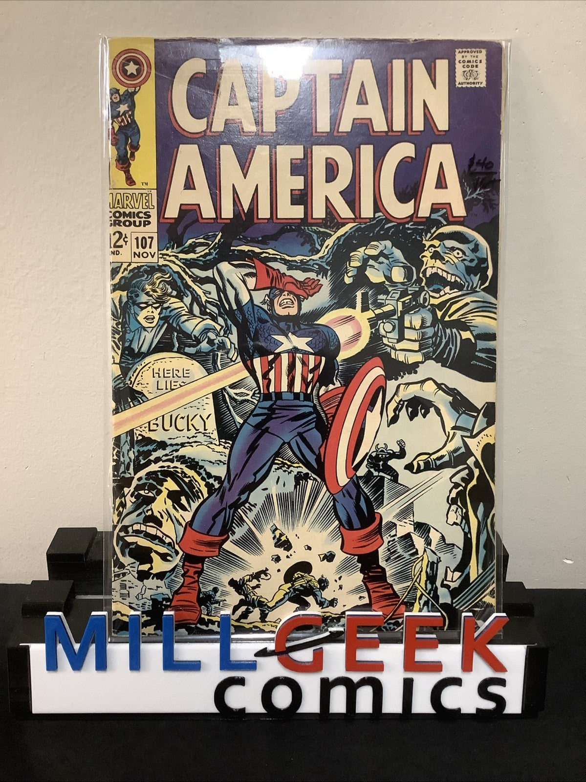 Captain America #107 (Marvel Comics November 1968) VG+ (4.5) Jack Kirby/Stan Lee