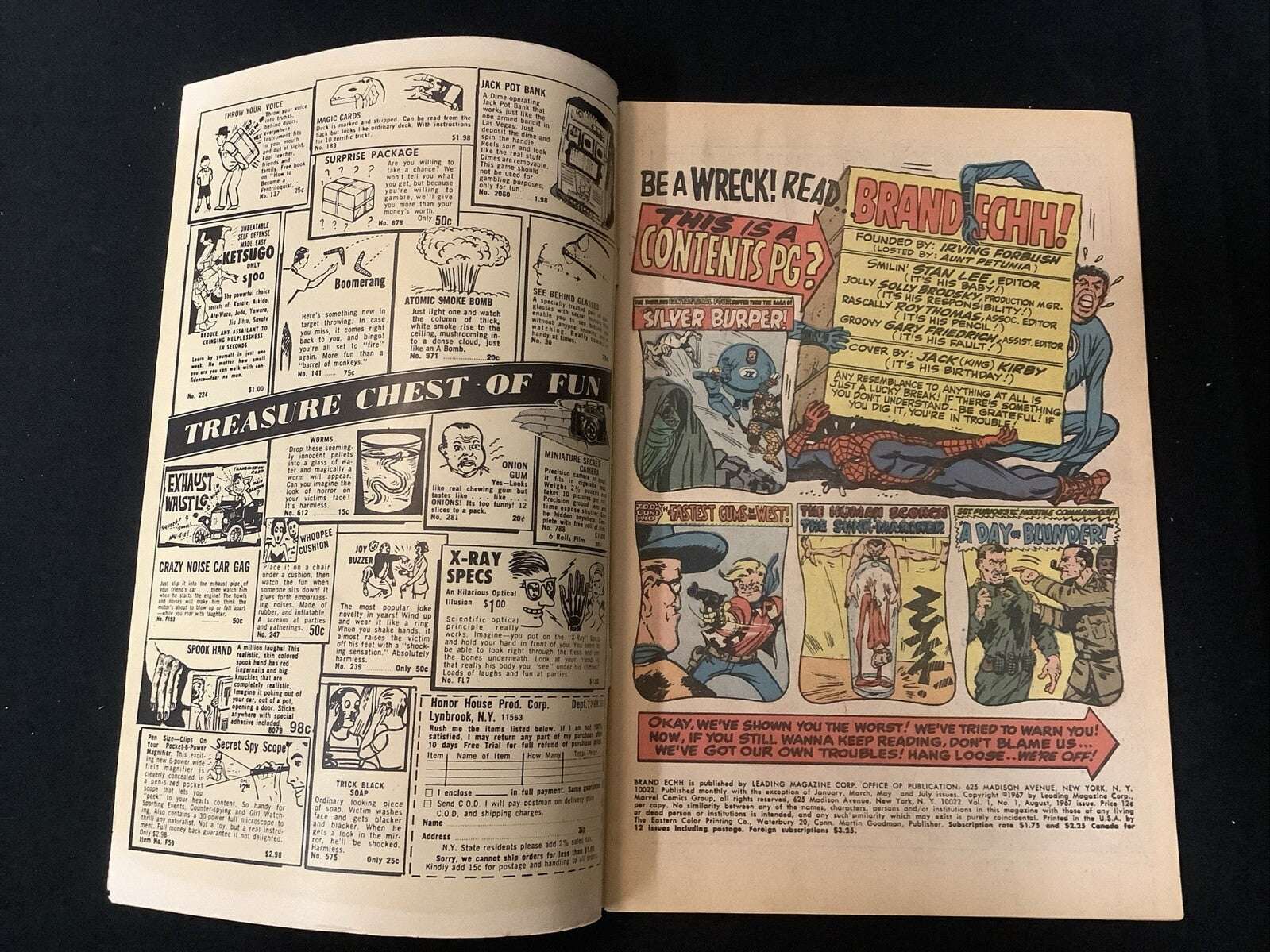 Not Brand Echh #1 (Marvel Comics August 1967) F/VF (7.0) A Day Of Blunder