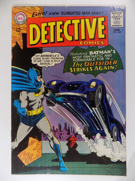 Detective #340 DC Comic June 1965 Fine