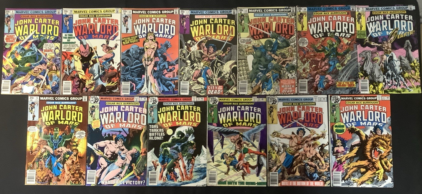 John Carter Warlord of Mars #9-28 + Annuals #1-3 Comic Lot, Reader Copies