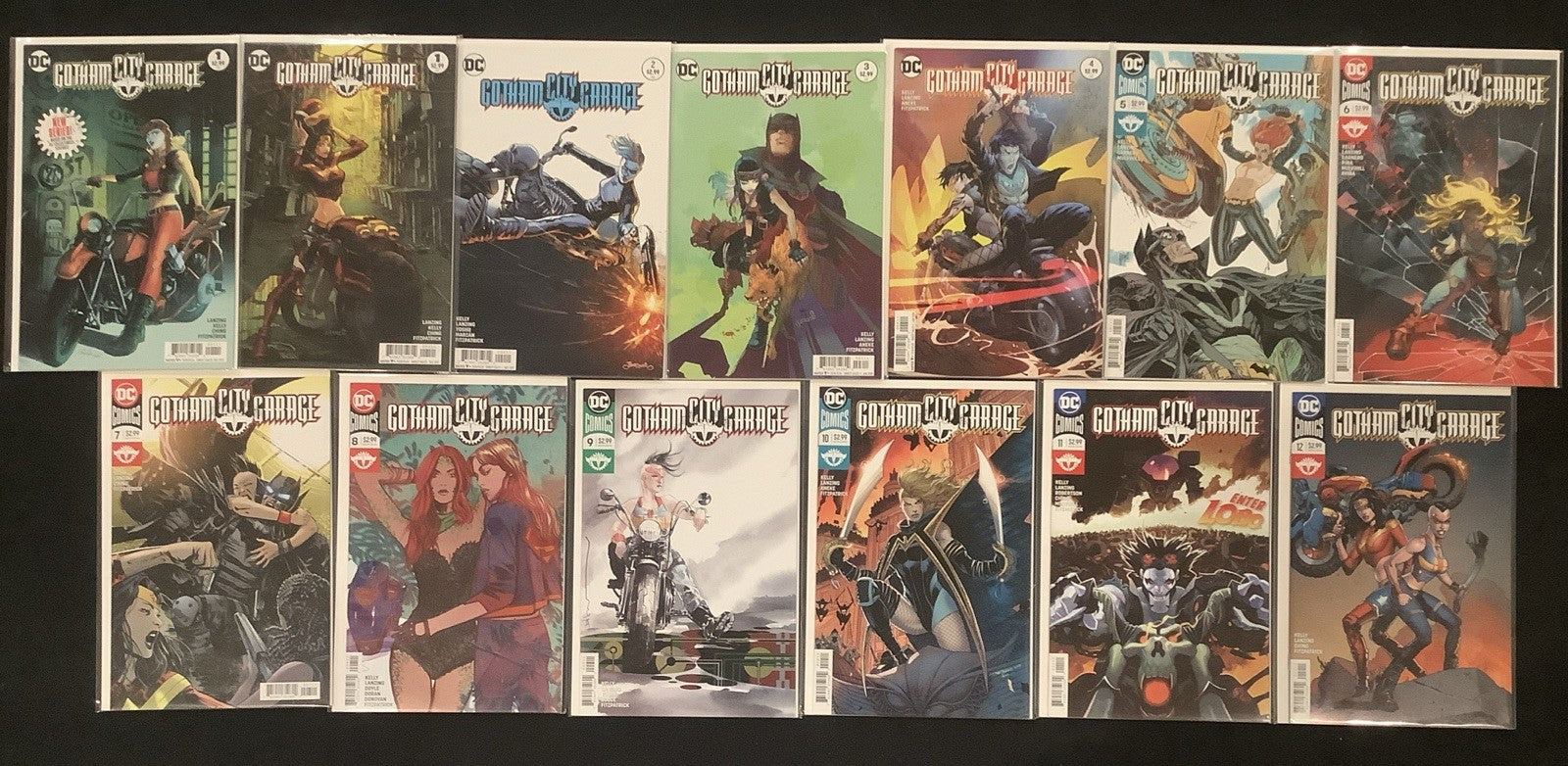 Gotham City Garage #1-12 + #1 Panosian Variant Complete Comic Series, DC Comics
