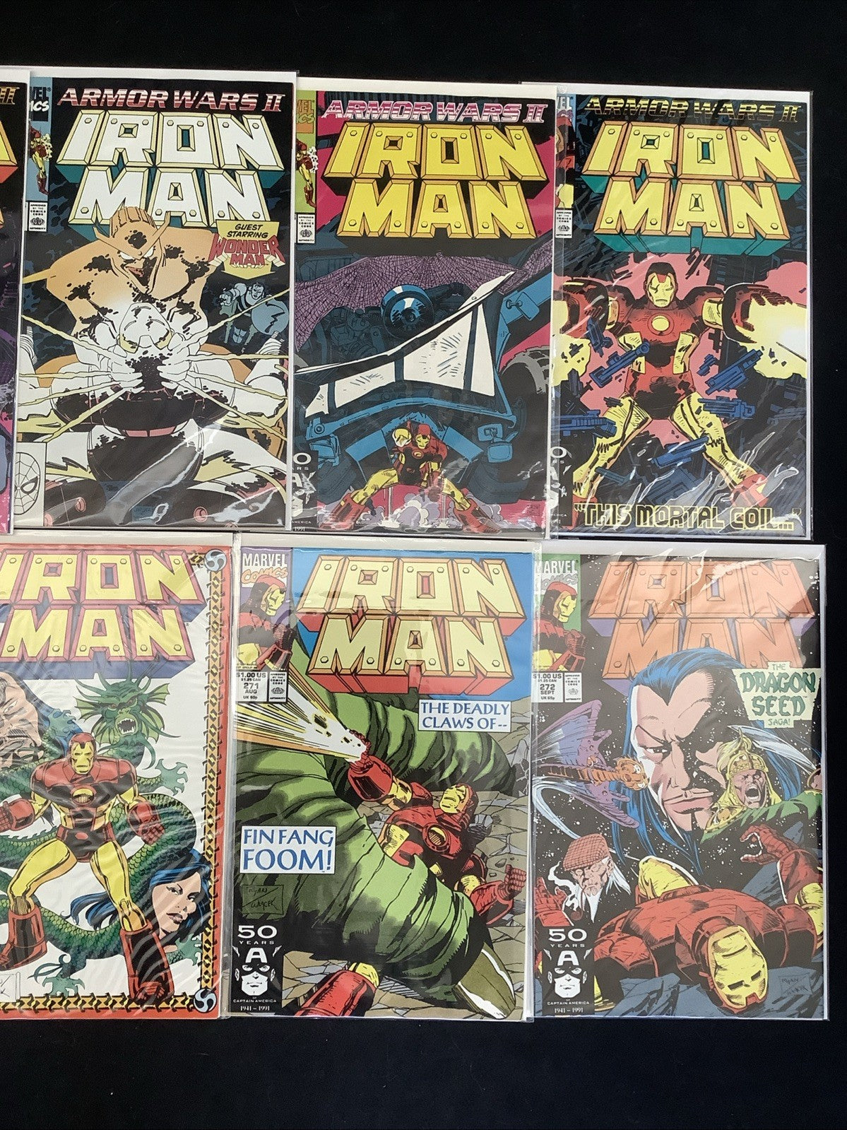 Iron Man #258-272 Comic Lot, Marvel Comics, John Byrne/John Romita Jr., 1990