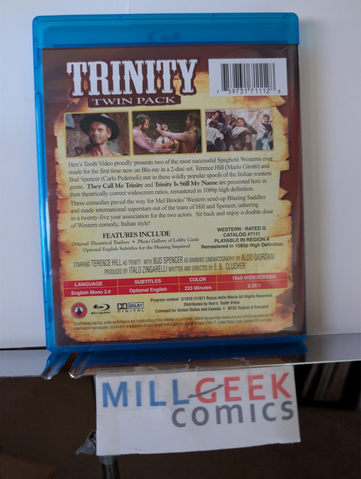 Trinity Twin Pack, They Call Me Trinity & Trinity is Still My Name (Blu-Ray) -JD