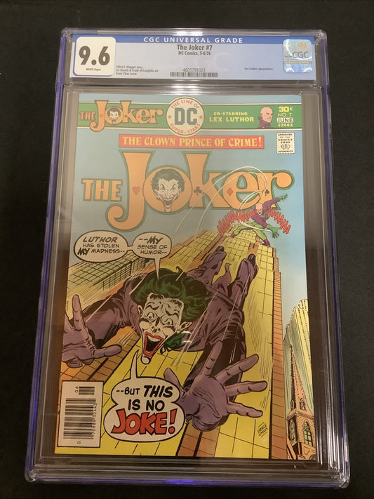 The Joker #7 (DC Comics May-June 1976) CGC Graded 9.6 (NM+) Vs Lex Luthor