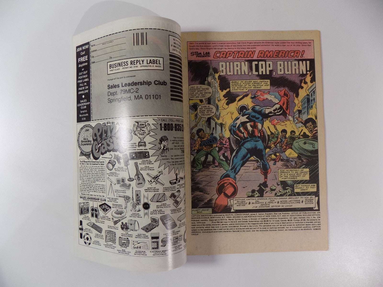 Captain America #234 Marvel Comic June 1979 Near Mint-