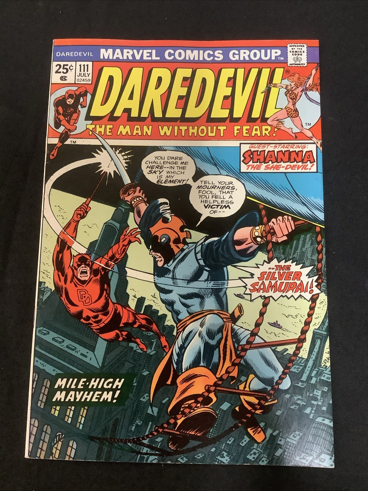 Daredevil #111 (Marvel Comics July 1974) F/VF (7.0) 1st App Silver Samurai