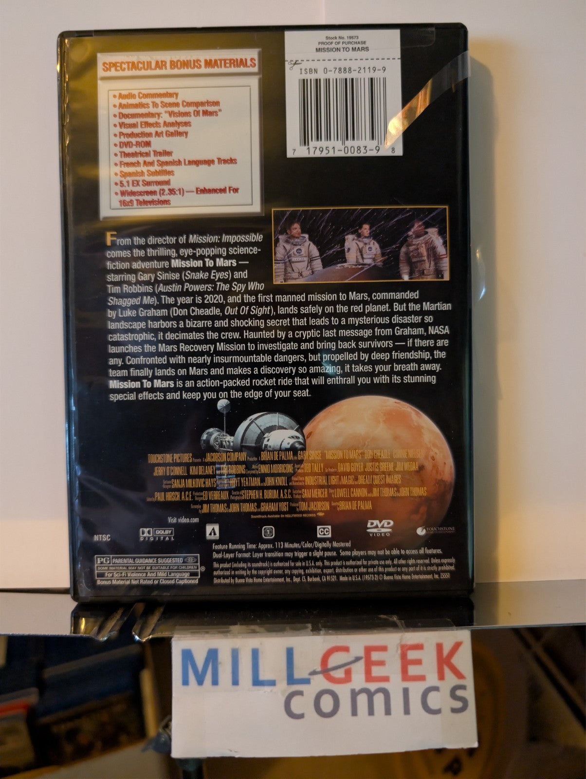 Supernova / Red Planet / Mission to Mars, 3 Sci-Fi Movie lot (DVD) -JD