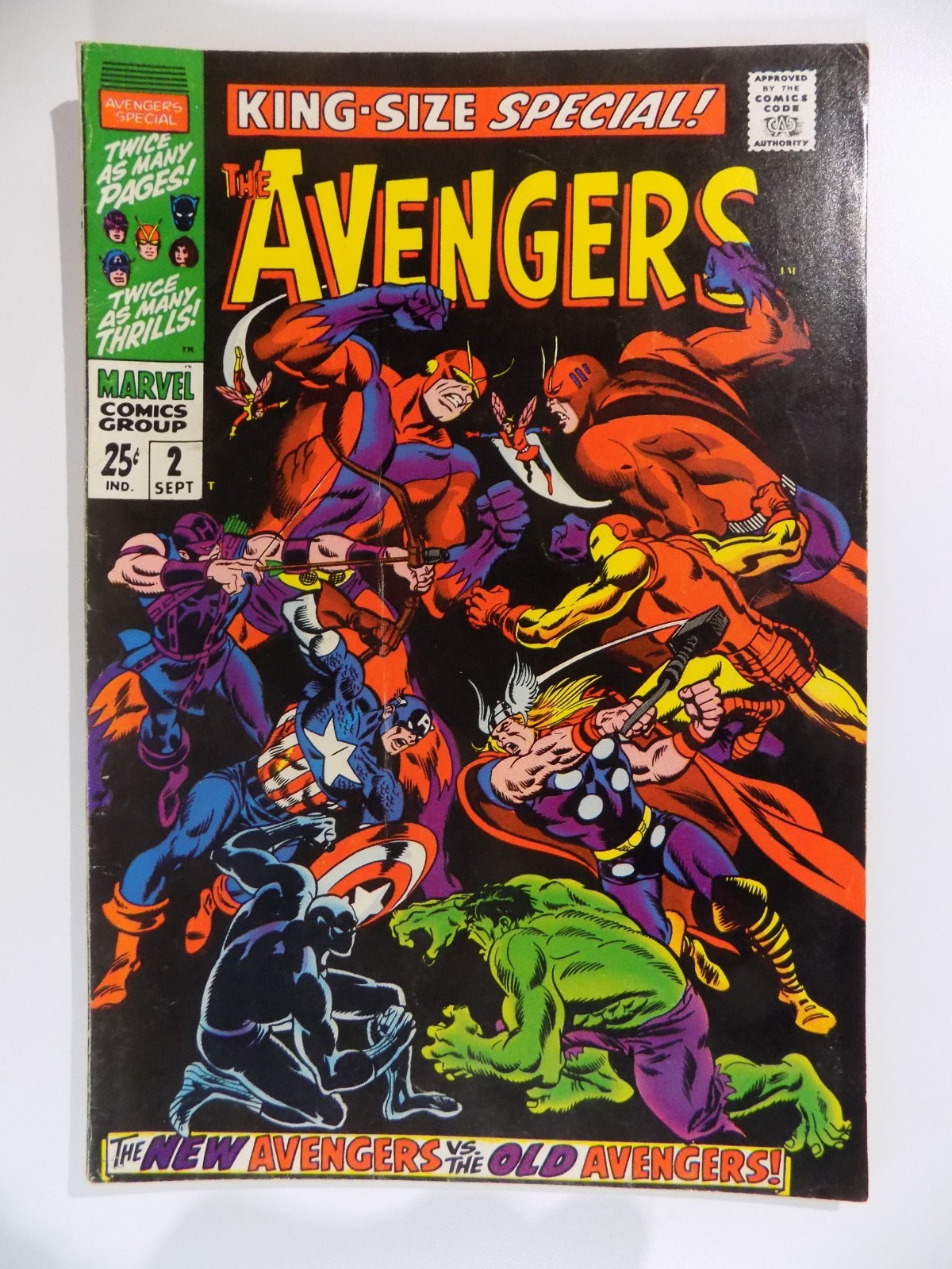Avengers King-Size Special! #2 Marvel Comic September 1968 Fine+