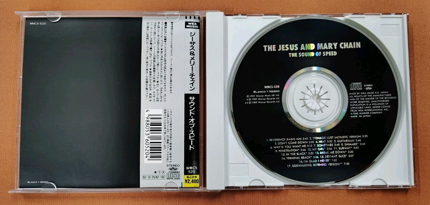 The Jesus and Mary Chain Sound of Speed Japan Import CD w/OBI Strip 1992 JD