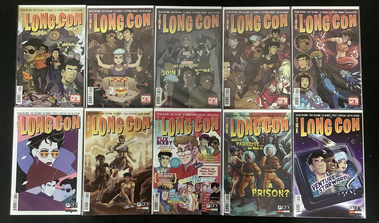 Long Con #1-10 Complete Comic Series, ONI Press, Dylan Meconis/Ben Coleman