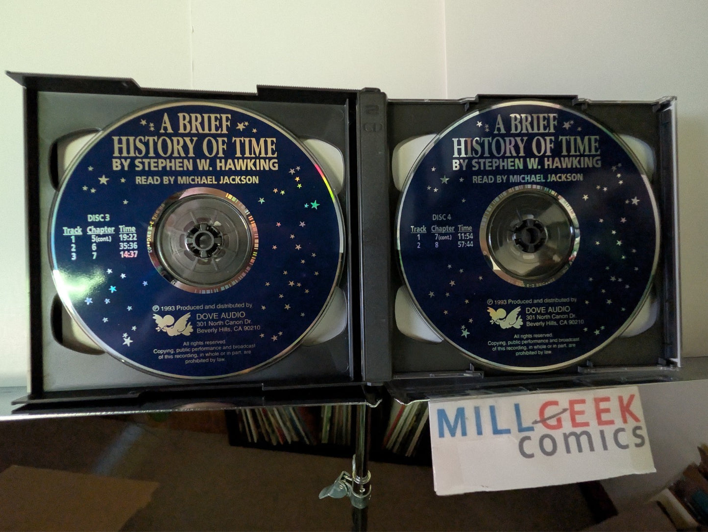 Stephen Hawking "A Brief History of Time", Michael Jackson, Limited Ed 5 CDs -JD