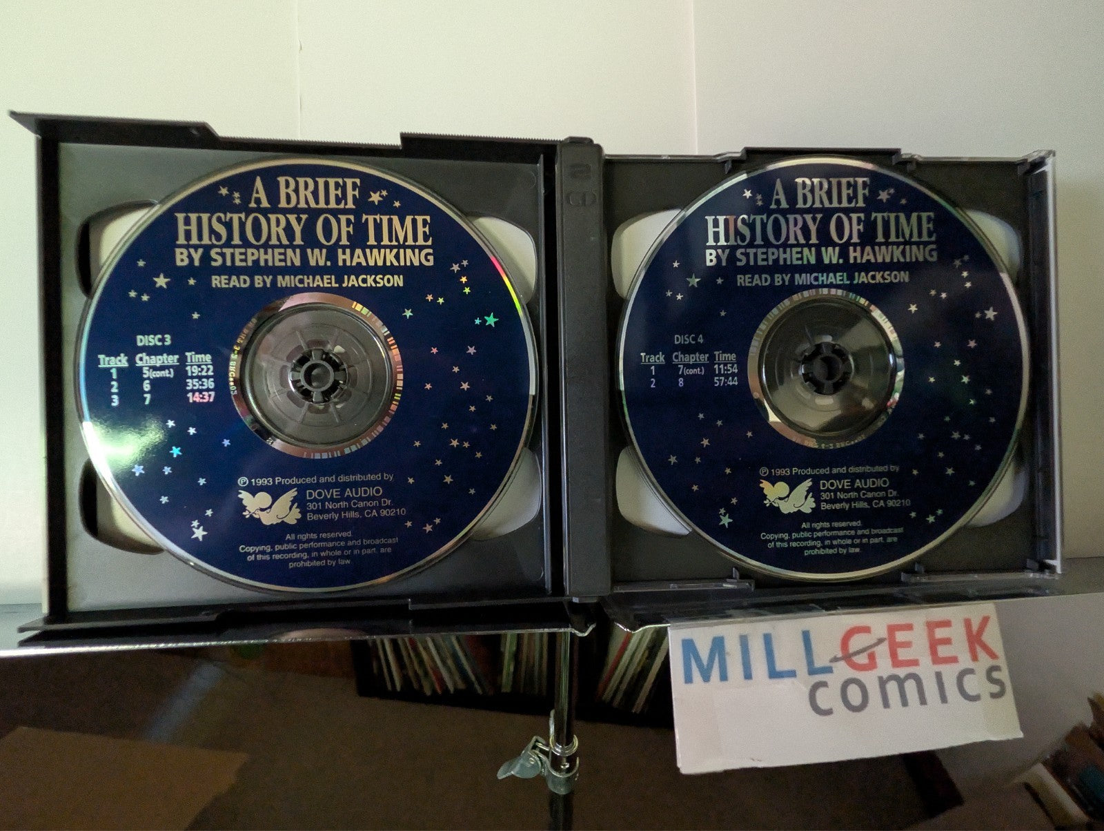 Stephen Hawking "A Brief History of Time", Michael Jackson, Limited Ed 5 CDs -JD