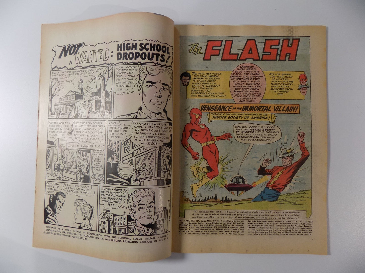 Flash #137 DC Comic Very Fine+ June 1963