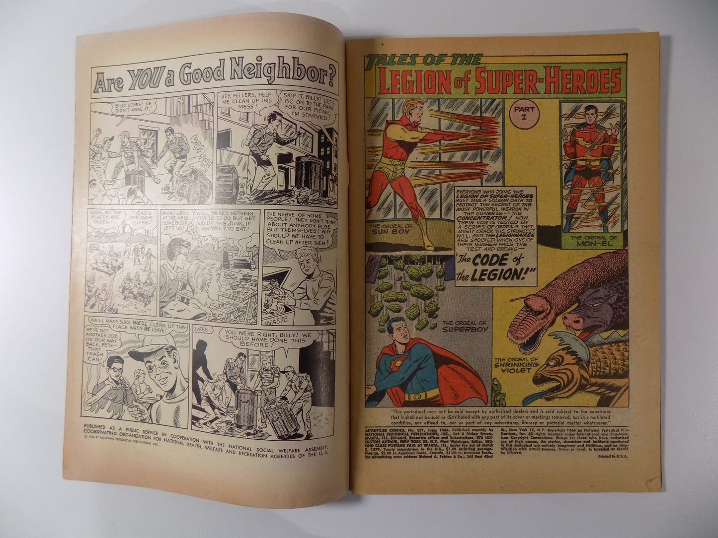 Adventure Comics #321 DC Comic Fine June 1964