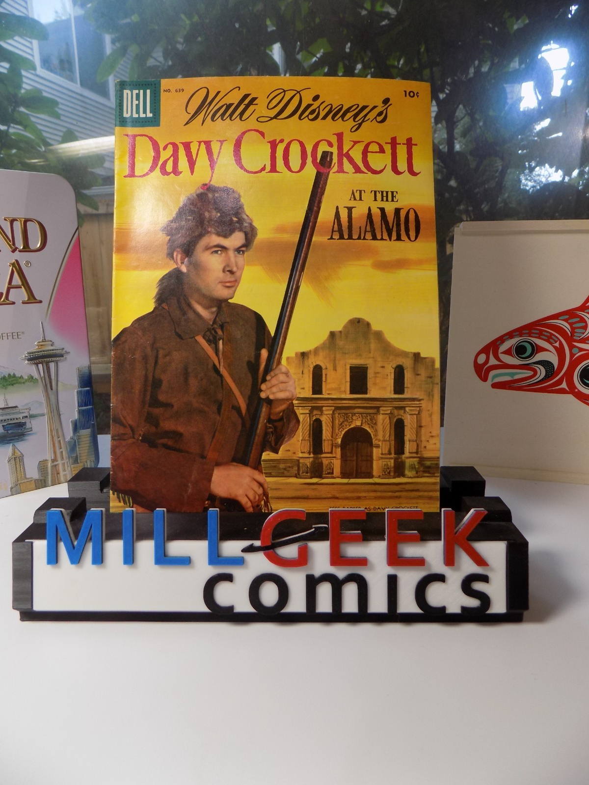 Davy Crockett Walt Disney's Four Color #639 Dell Comic 1955 Fine+