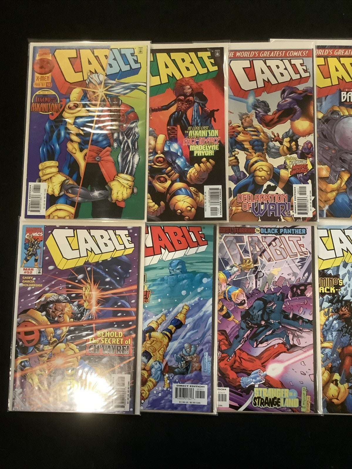 Cable #25-60 Comic Lot, Marvel Comics, Joe Casey, 1st Harbinger Of Apocalypse