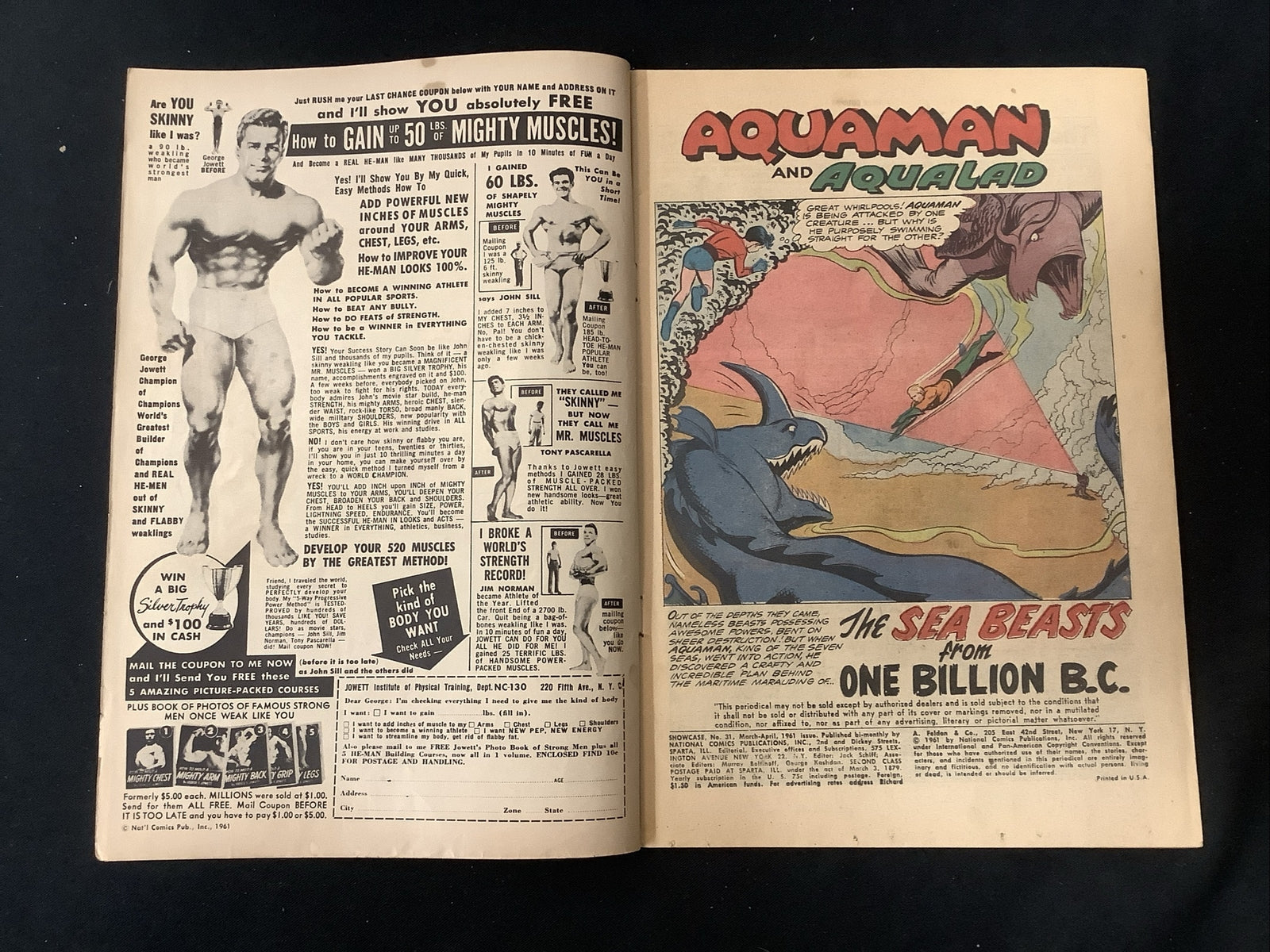 Showcase #31 (1961) G/VG (3.0) Henry Boltinoff, Sea Beasts From One Million B.C.
