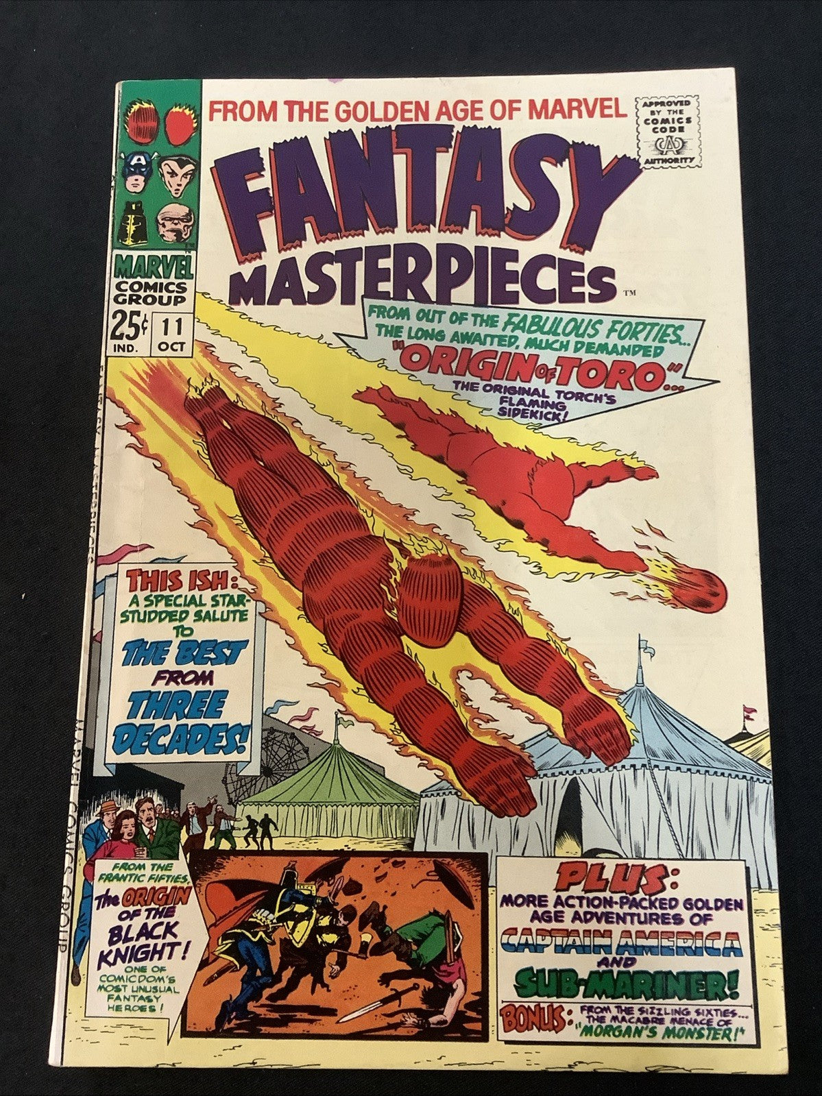 Fantasy Masterpieces #11 (Marvel Comics October 1967) F/VF (7.0) Human Torch