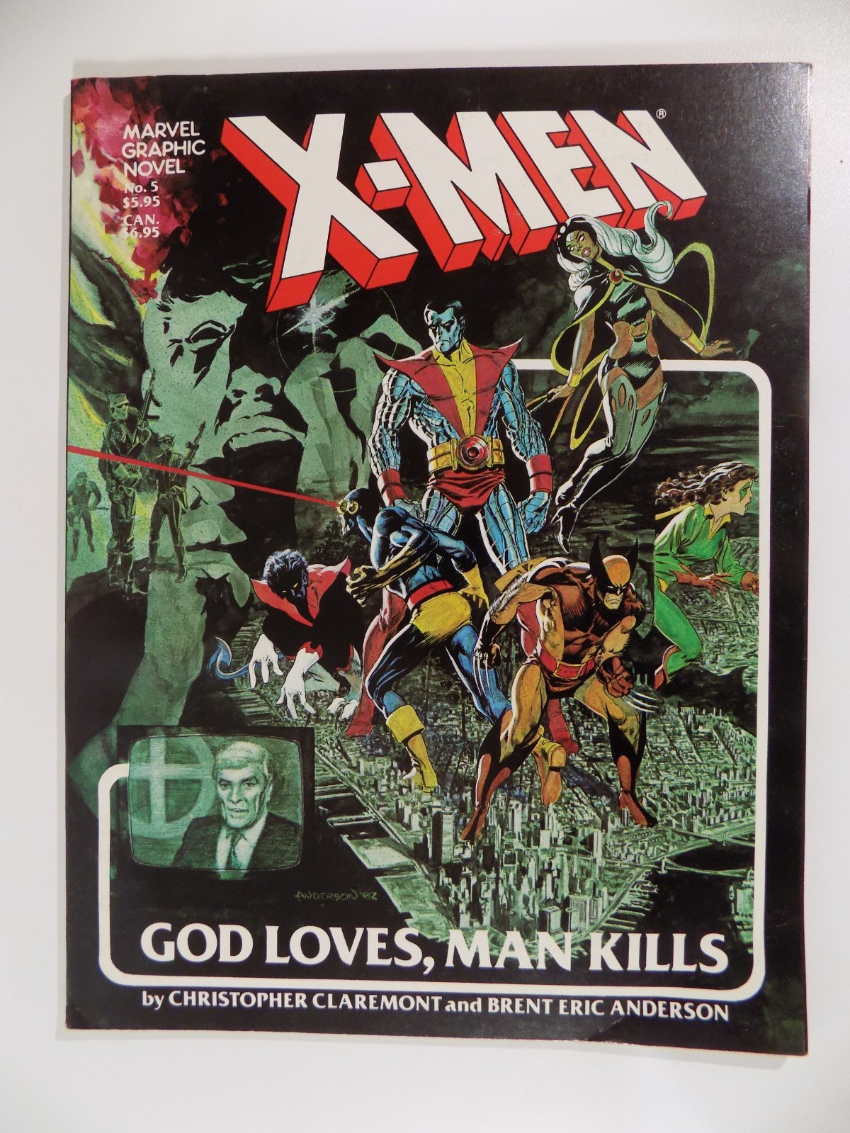 X-Men God Loves, Man Kills Marvel Graphic Novel #5 2nd Print 1982 Fine/Very Fine