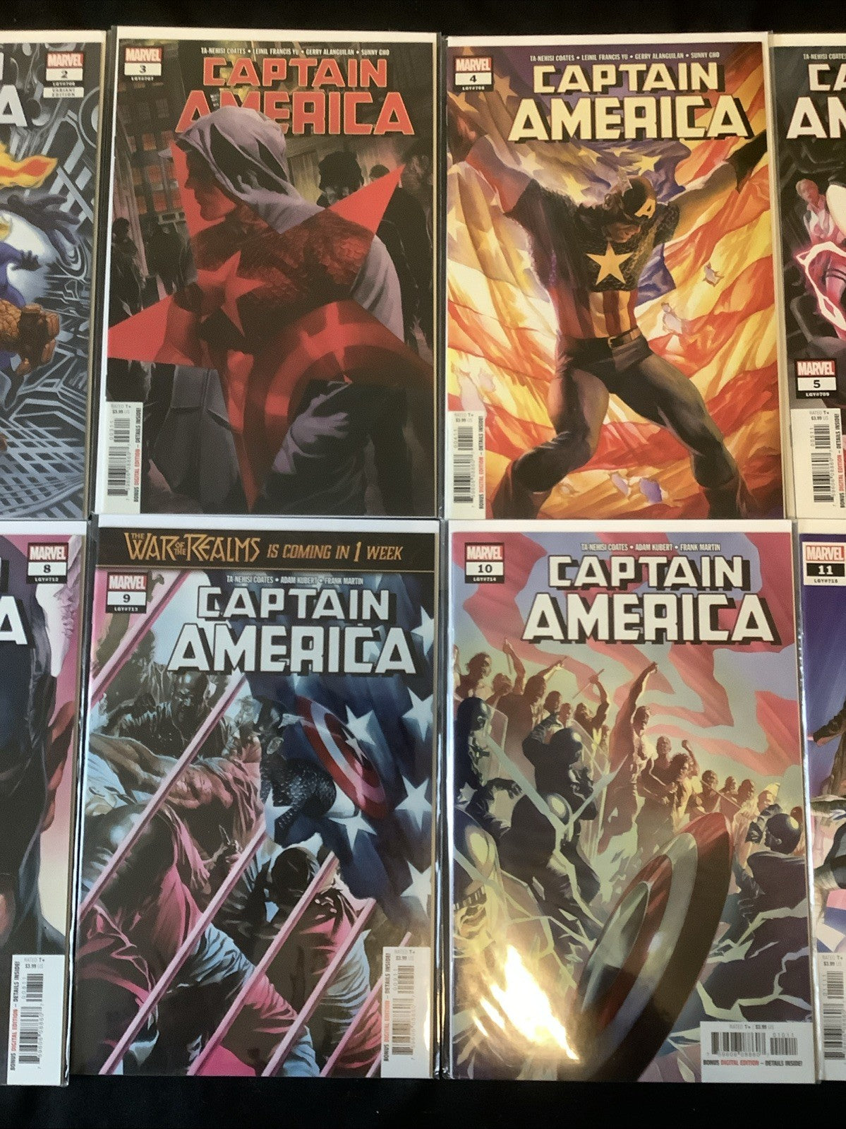 Captain America #1-12 Comic Lot, Marvel, Alex Ross, Daughters Of Liberty, 2018