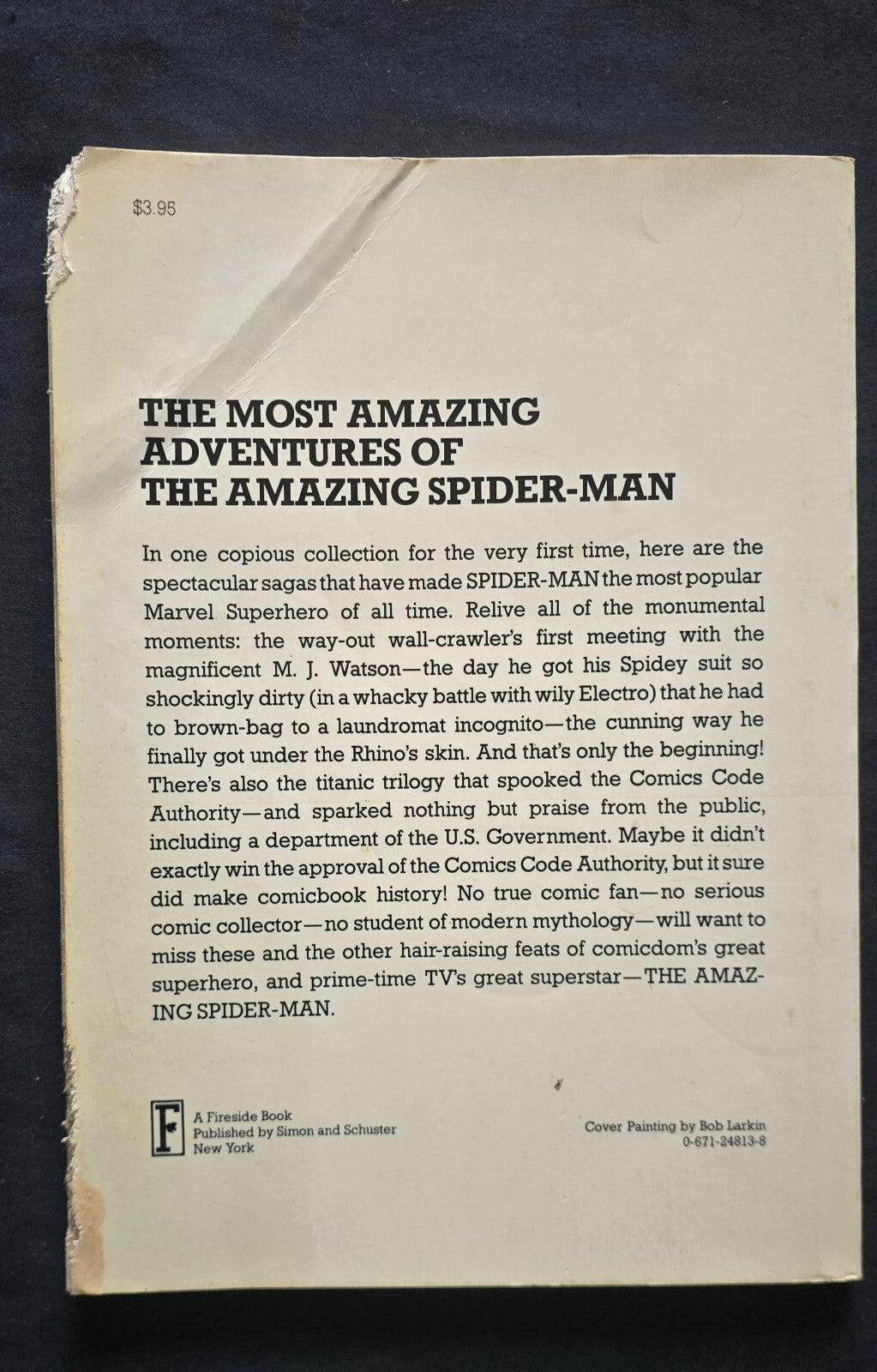 The Amazing Spider-Man By Stan Lee (1st Ed Fireside PB 1979) Low Grade Reader