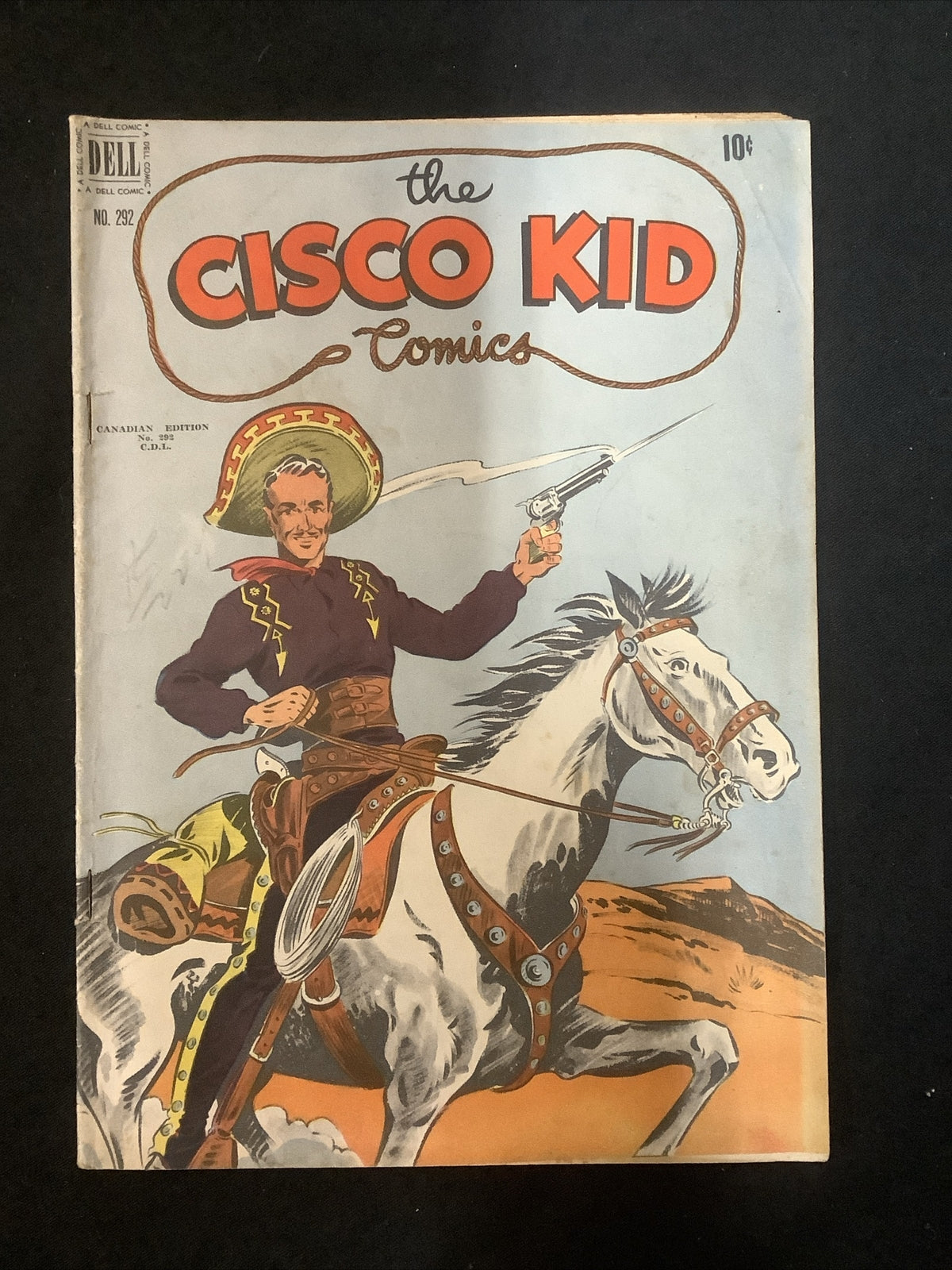 Cisco Kid Comics #292 (1950) VG (4.0) CANADIAN EDITION, 1/4” Spine Roll