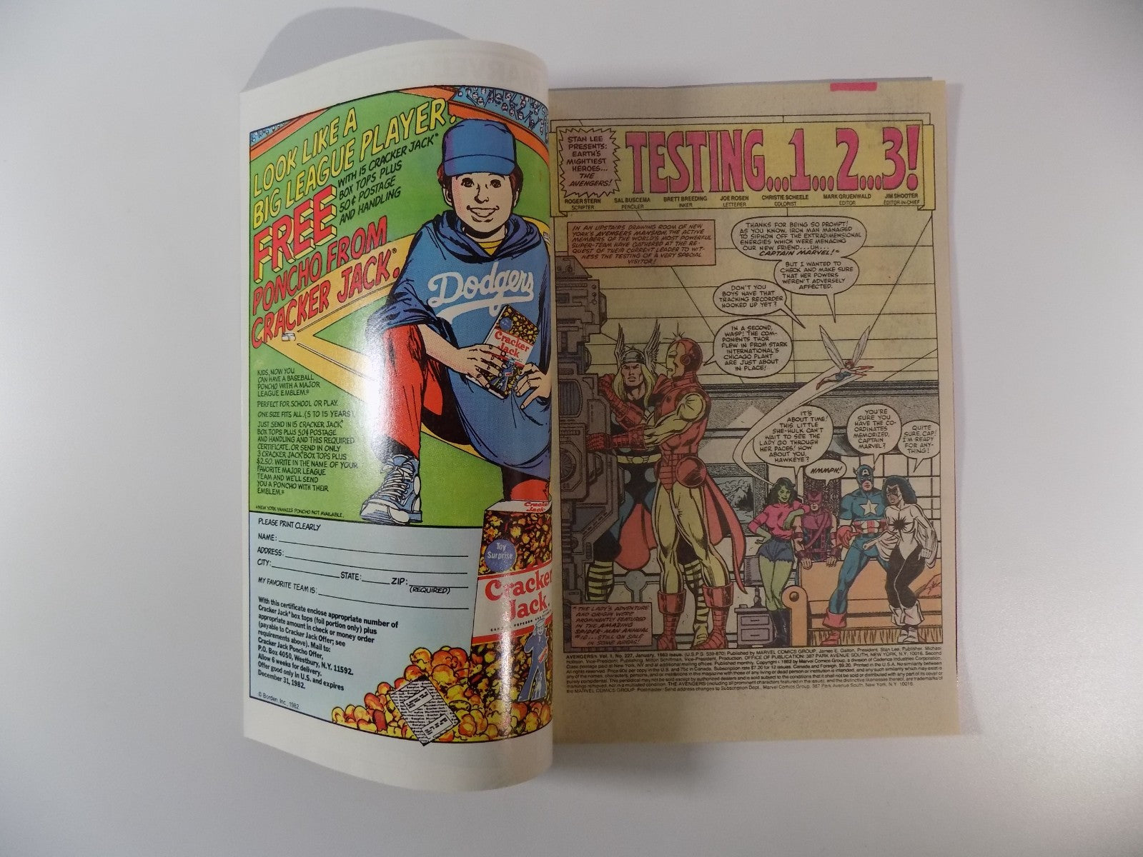 Avengers #227 Marvel Comic January 1983 Near Mint-