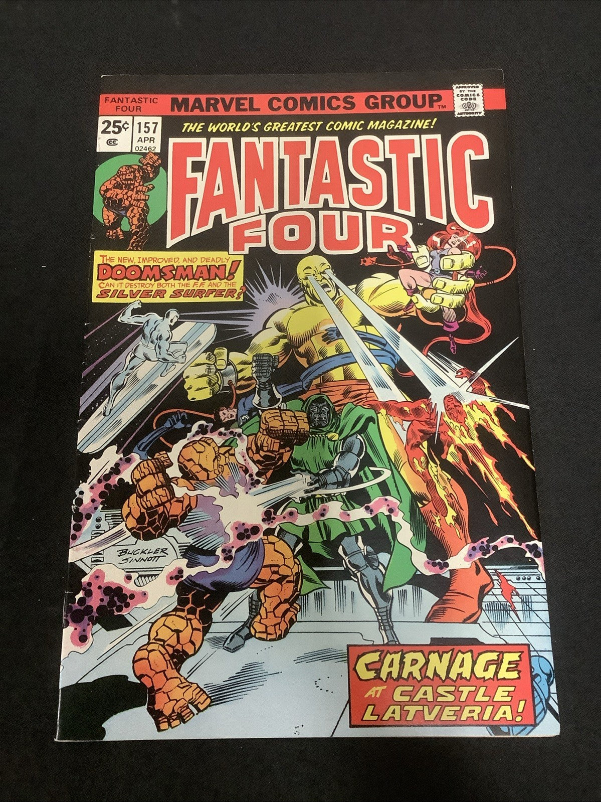Fantastic Four #157 (Marvel Comics April 1975) VF+ (8.5) Roy Thomas/Rich Buckler
