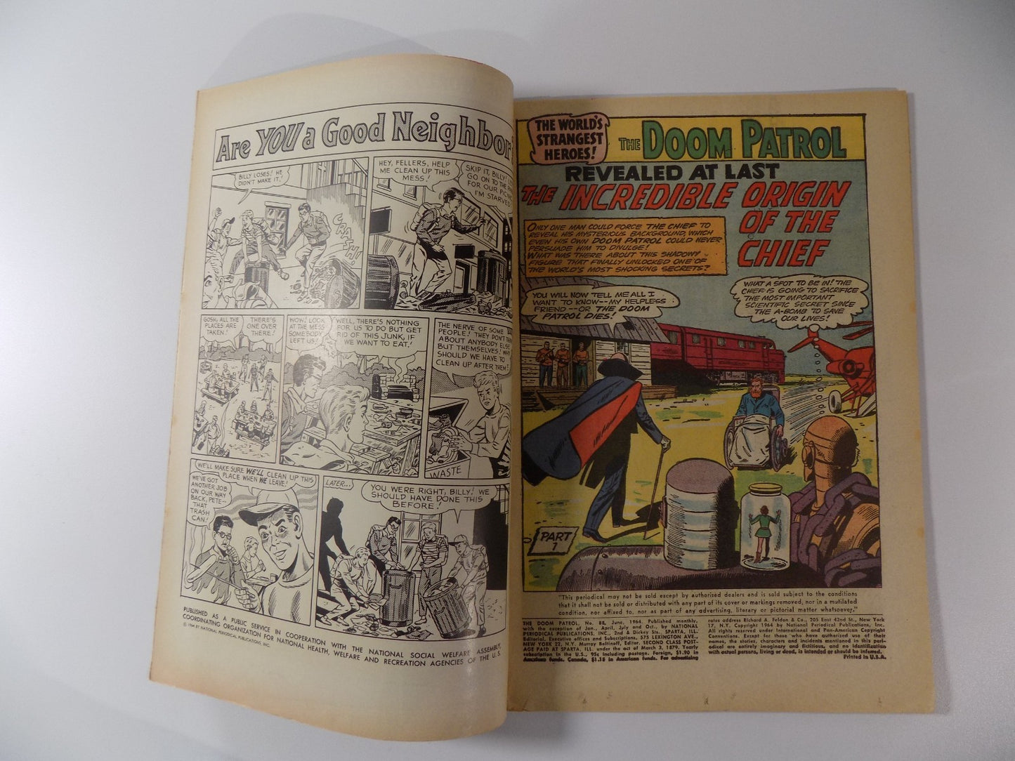 Doom Patrol #88 DC Comic June 1964 Fine-