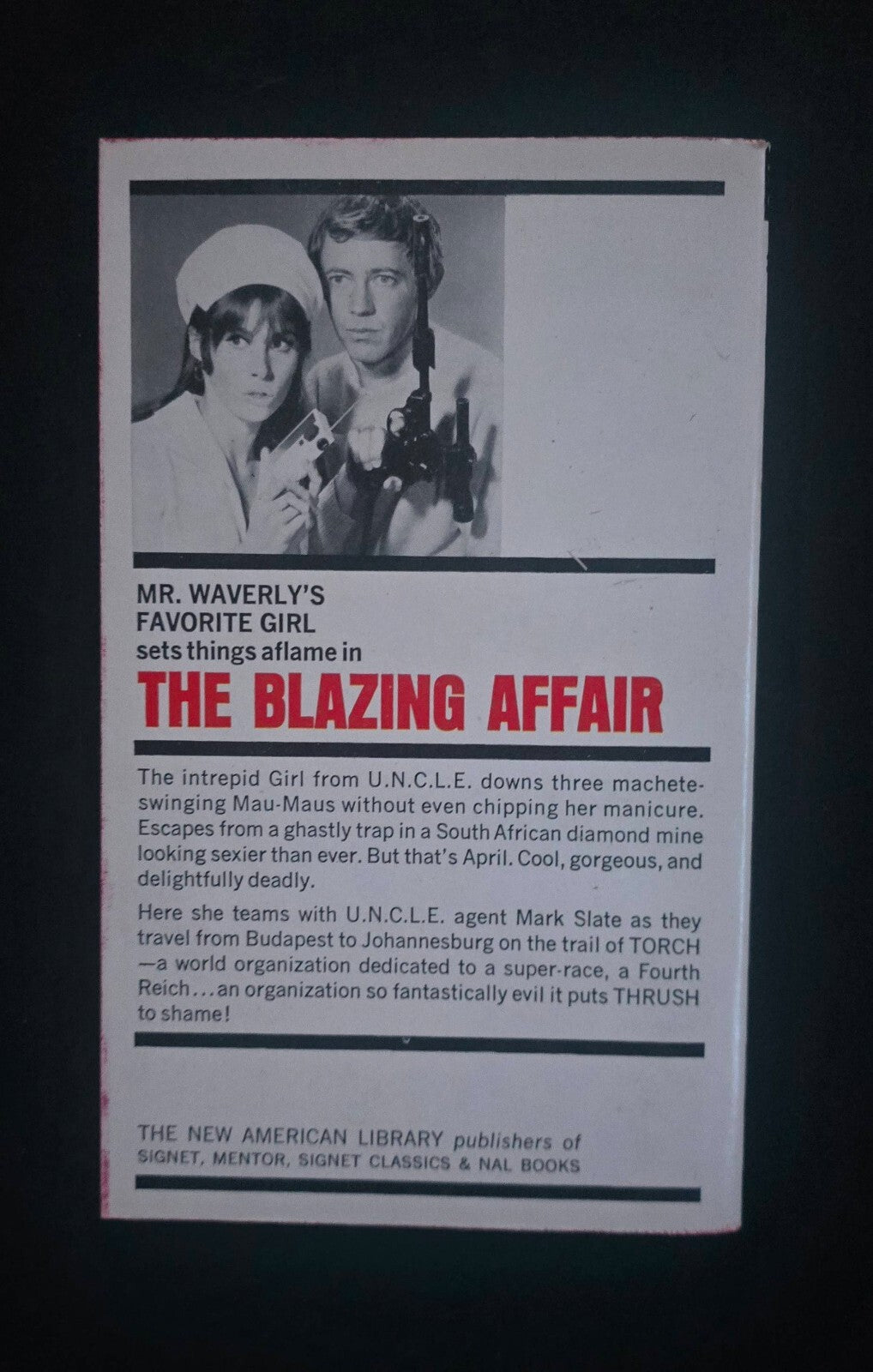 The Girl from U.N.C.L.E. #2 PB - The Blazing Affair By Michael Avallone (1966)