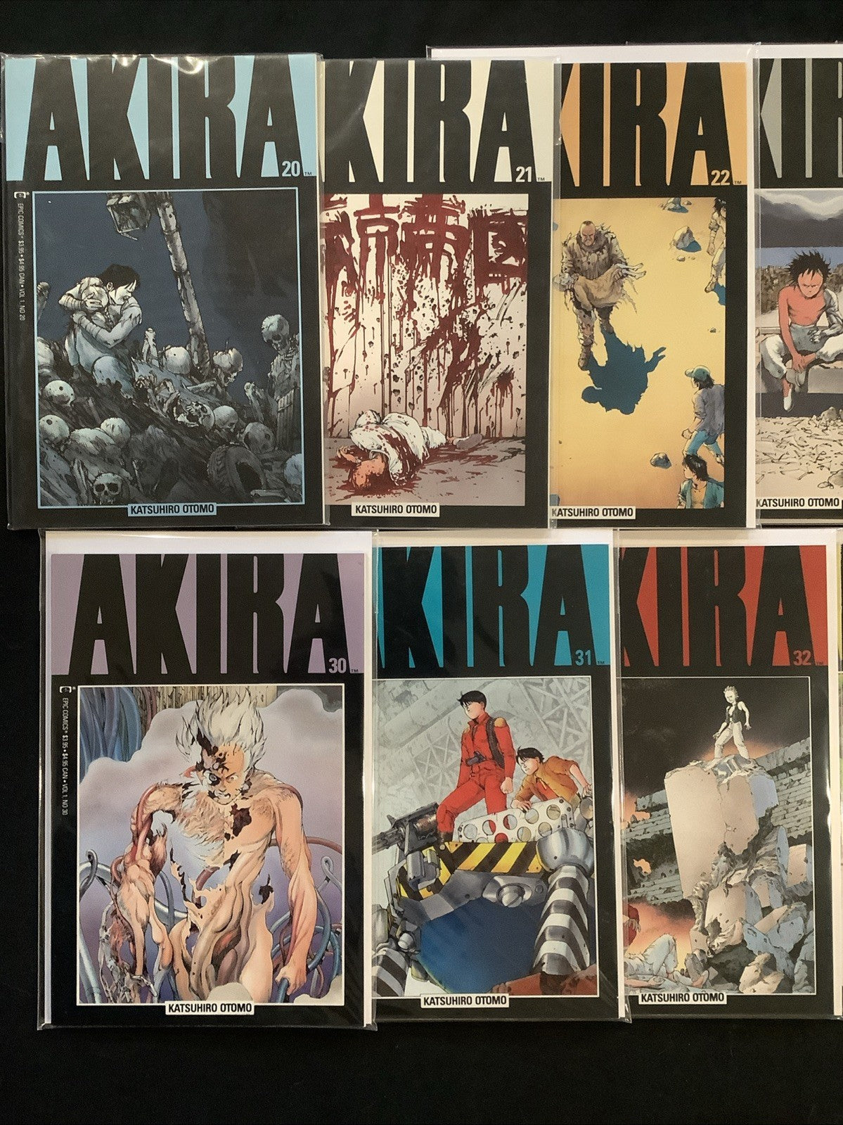 Akira #1-38 Complete Comic Set, Epic, Katsuhiro Otomo, Nice Looking VF+ - NM Avg