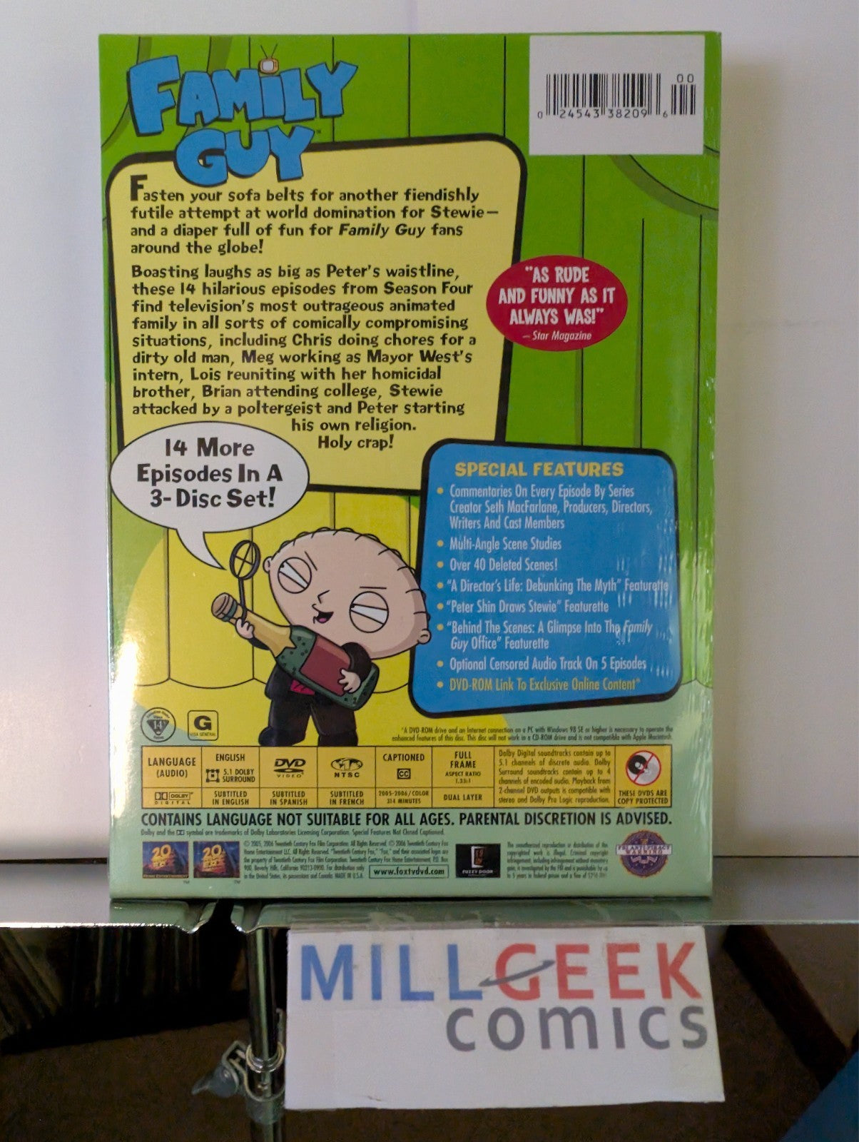 Family Guy Volume Four (New) Volume Five (New) Volume Six (Like New) (DVD) -JD