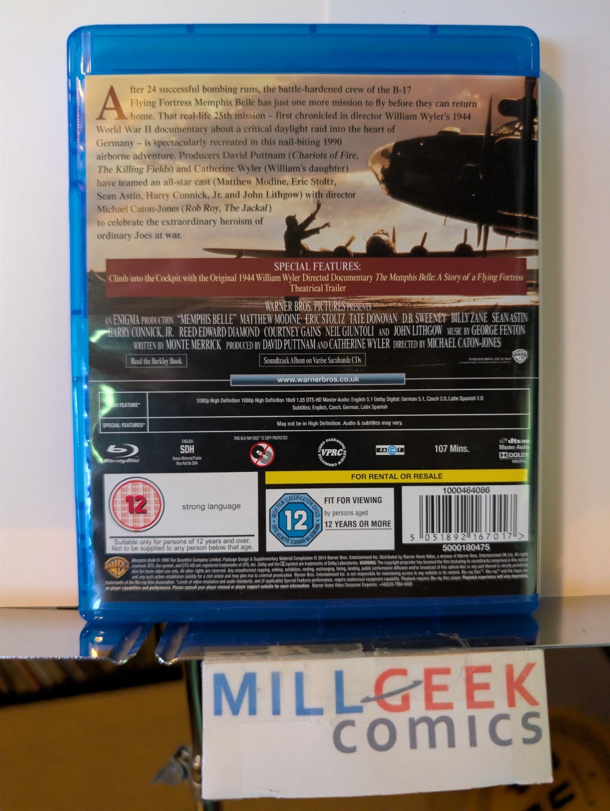 Memphis Belle, Harry Connick Jr, REGION FREE (Blu-ray) -JD