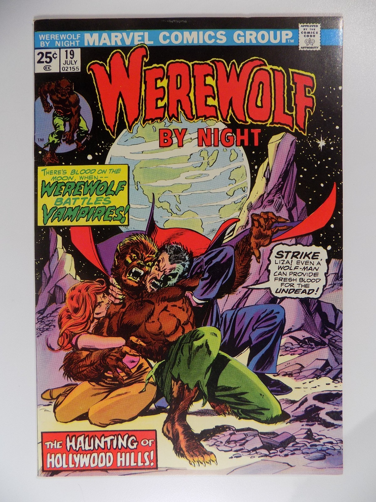 Werewolf by Night #19 Marvel Comic July 1974 Very Fine+