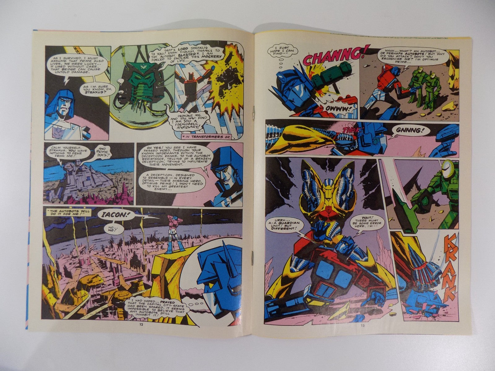 Transformers #98 Marvel UK Weekly Magazine Comic Jan. 1987 VF+ Very Fine+