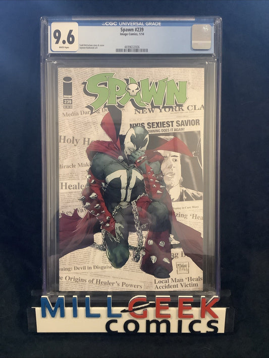 Spawn #239 (Image Comics) CGC Graded 9.6 (NM+) White Pages, Todd McFarlane, 2014