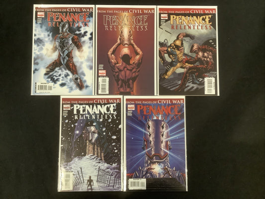 Penance: Relentless #1-5 Complete Comic Series, Marvel Comics, Paul Jenkins,2007