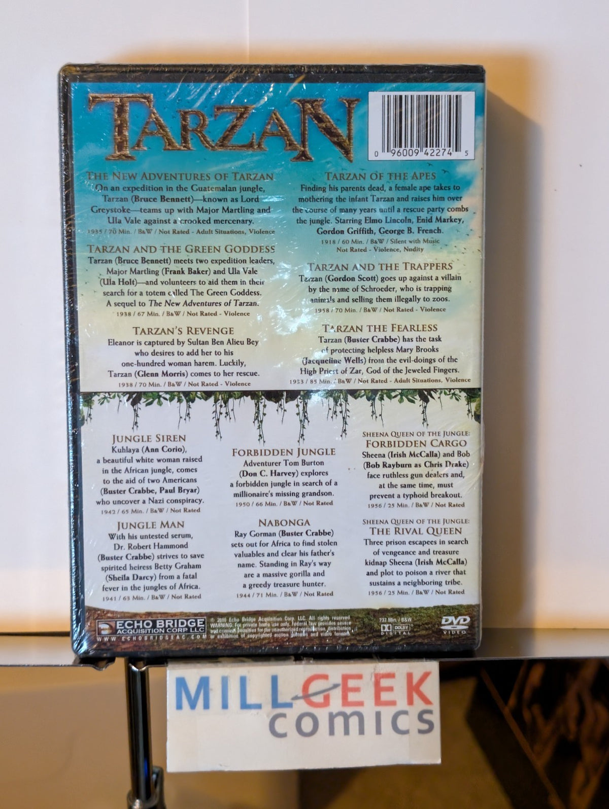 Tarzan King of the Jungle, 12 Movies on 2 Discs (DVD 2016) -JD
