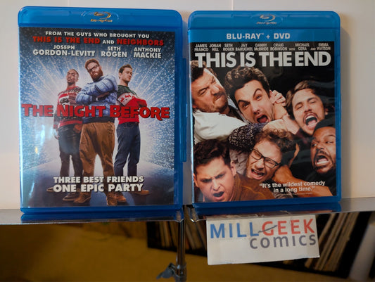 The Night Before / This Is The End, 2 Seth Rogen Movie Set (Blu-ray) -JD
