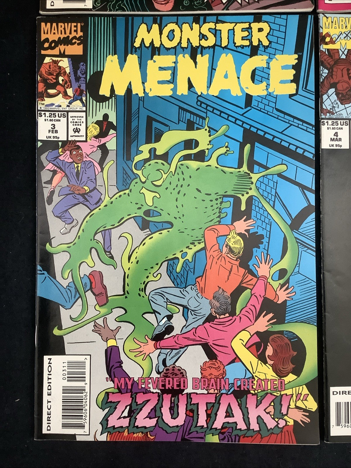 Monster Menace #1-4 Complete Comic Set, Marvel, Stan Lee/Jack Kirby/Steve Ditko