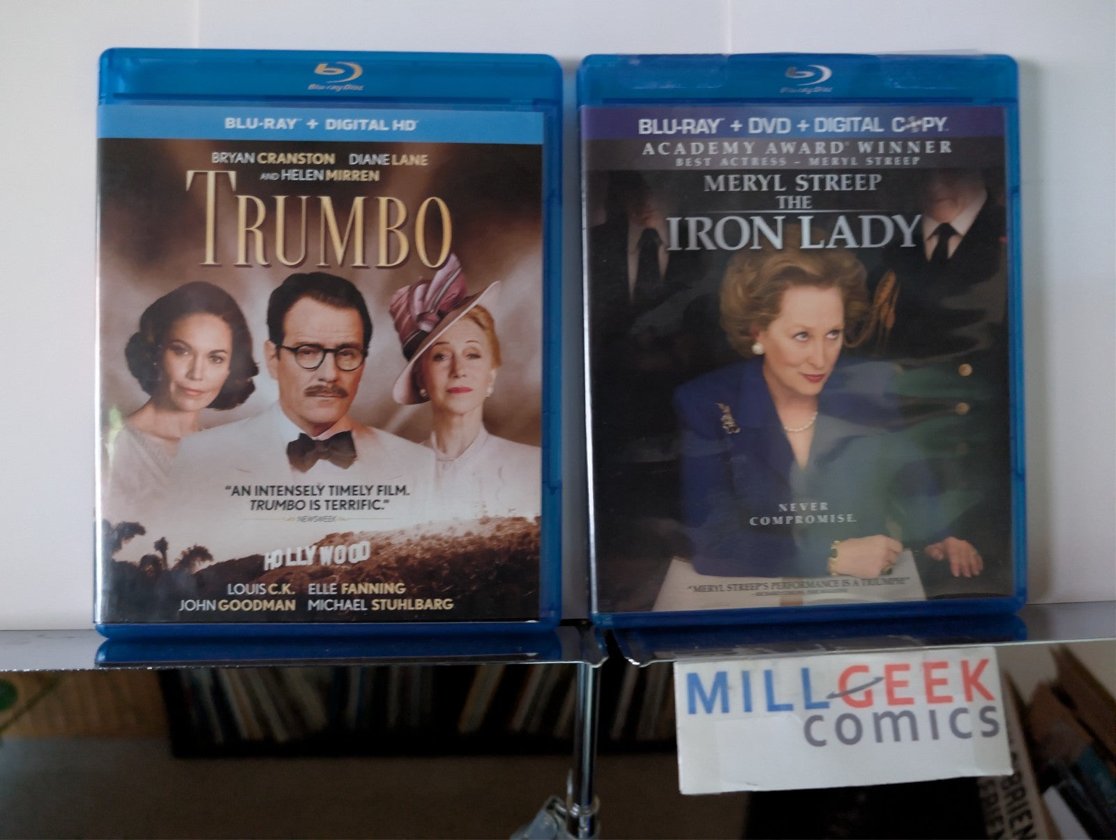 Trumbo / The Iron Lady, 2 Movie Set (Blu-Ray) Like New -JD