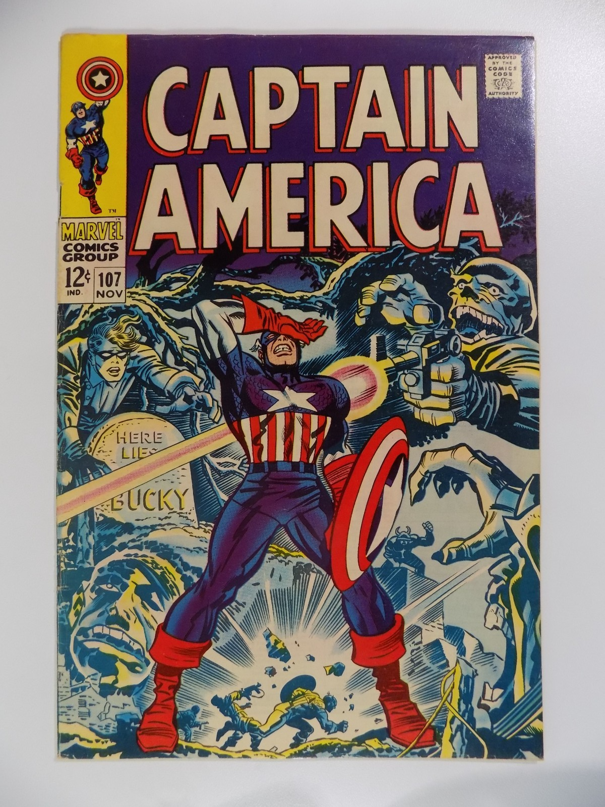 Captain America #107 Marvel Comic November 1968 Fine+
