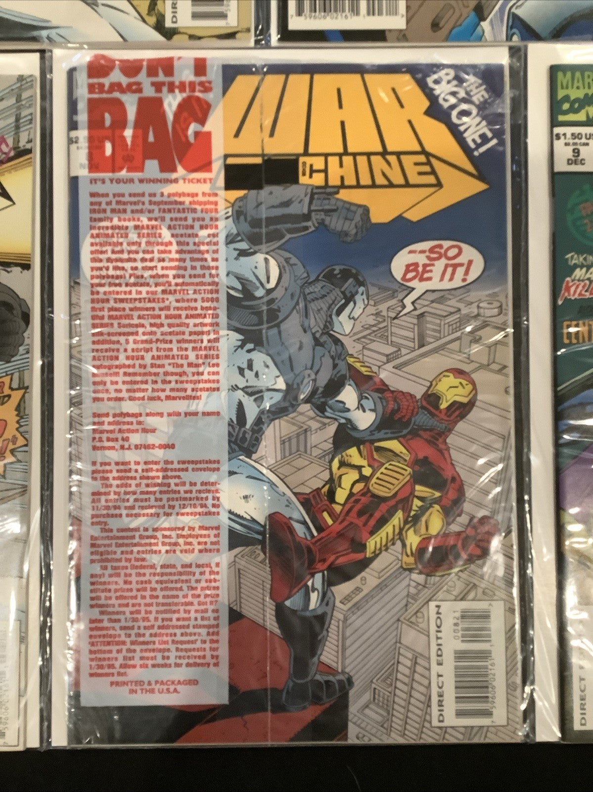 War Machine #1-10 + Ashcan Comic Lot, Marvel, Polybagged #8, Len Kaminski, 1994