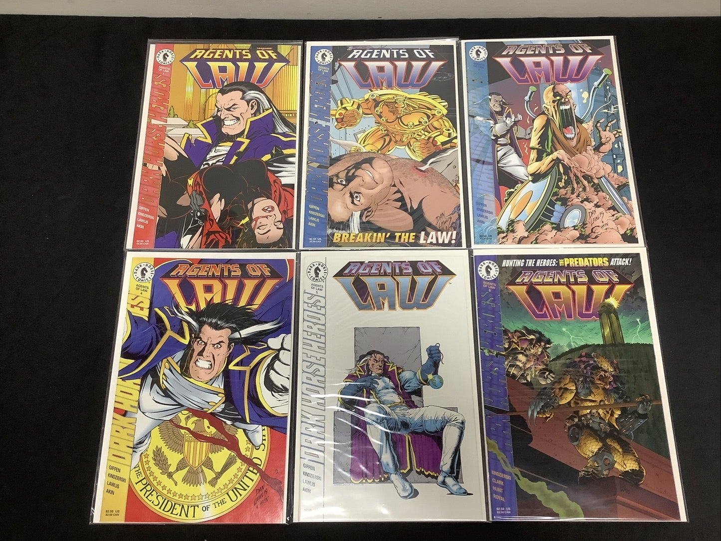 Agents Of Law #1-6 Complete Comic Mini-series, Dark Horse, Keith Giffen