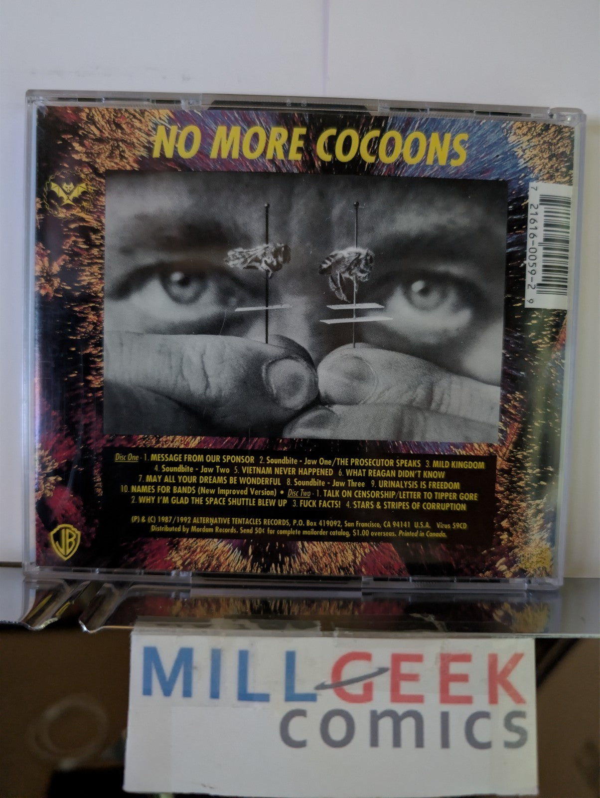 Jello Biafra, Spoken Word 2 CD Lot (No More Cocoons & Big Ka-Boom) -JD