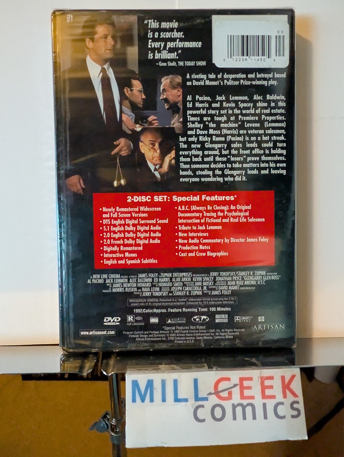 Glengarry GlenRoss / An Officer and a Gentleman, 2 Movie Set (DVD) Like New -JD
