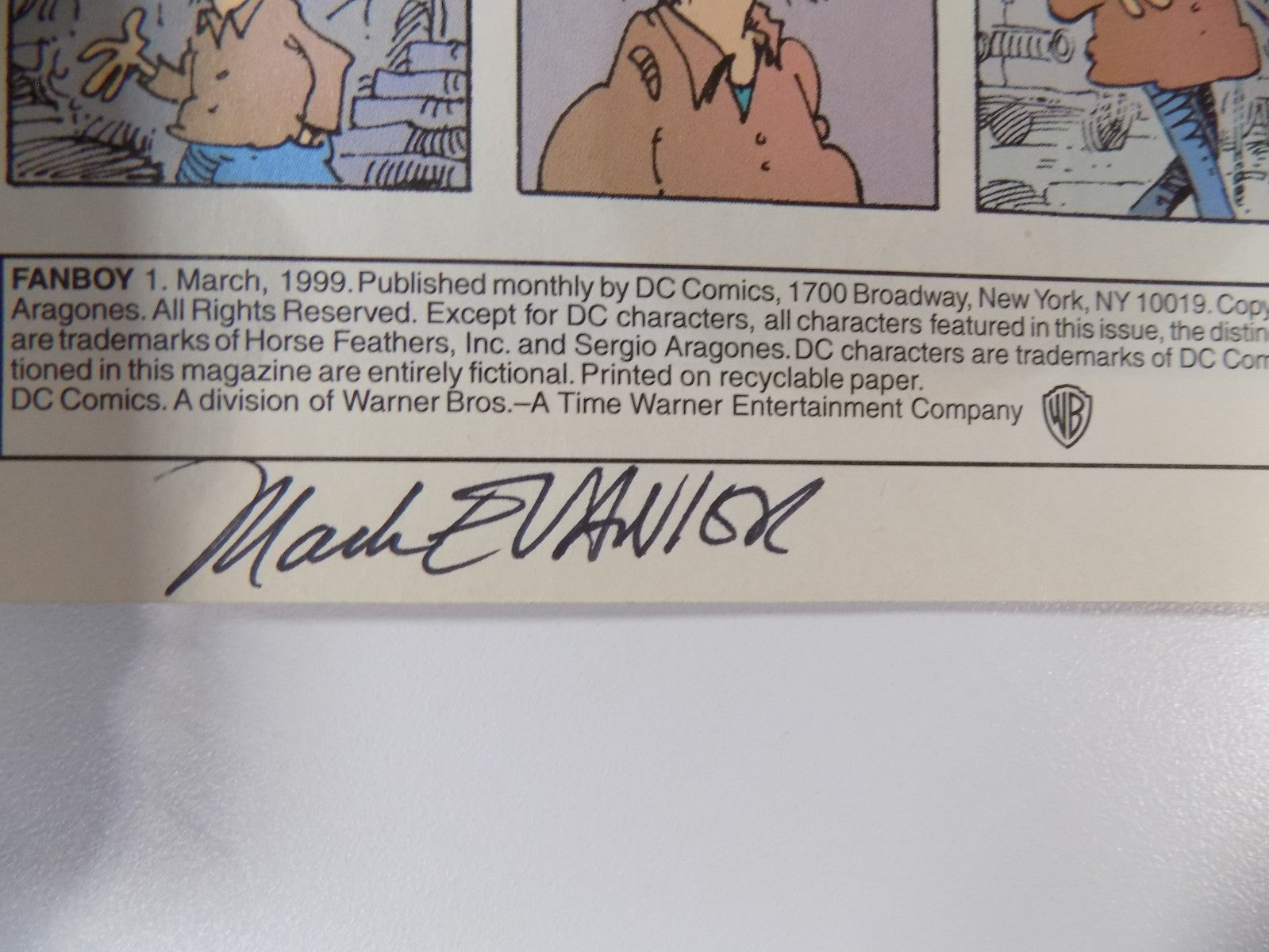 Fanboy #1 DC Comic Signed by Haley & Evanier March 1999 NM-