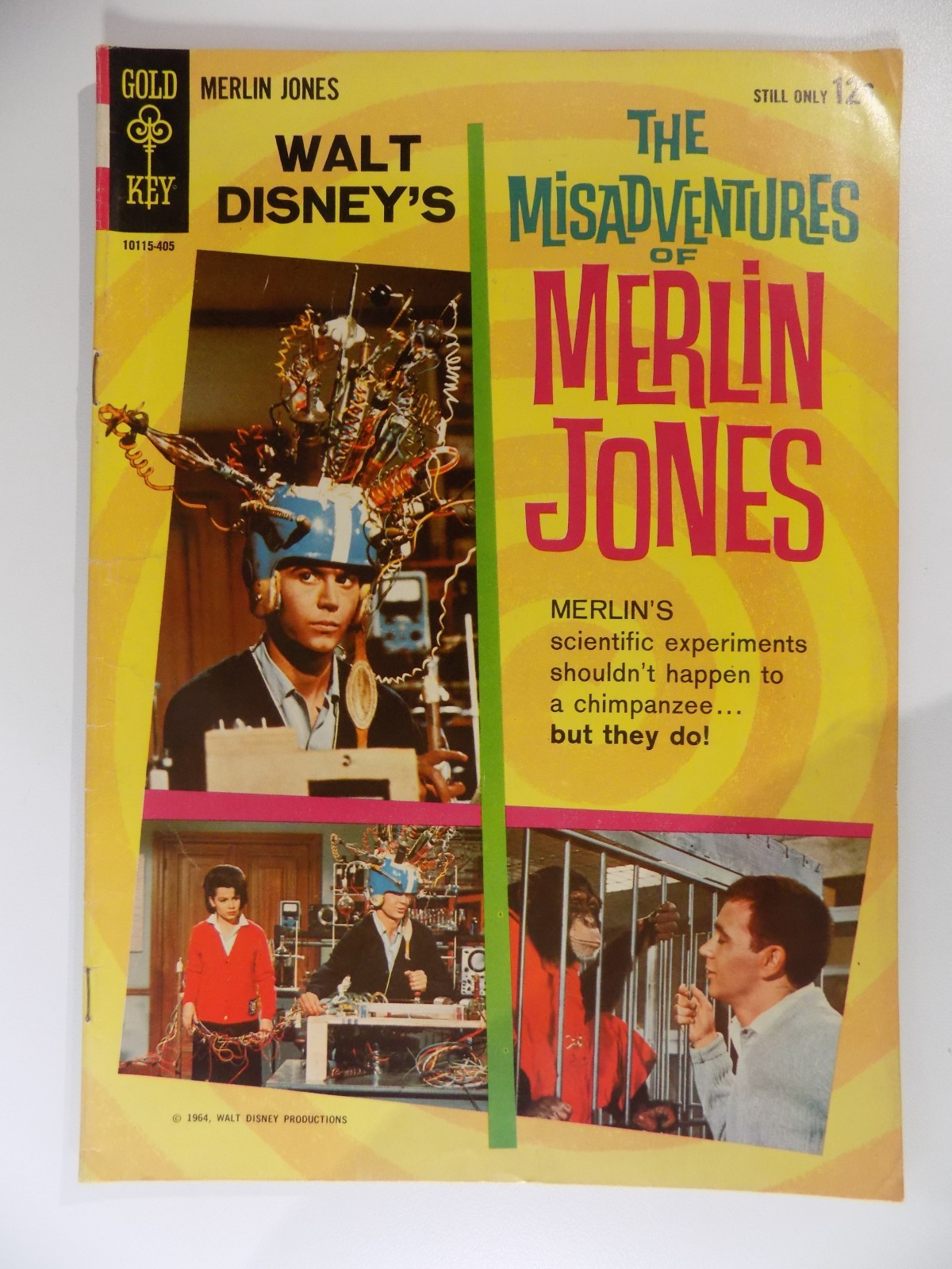 Walt Disney's The Misadventures of Merlin Jones Gold Key Comic 1964 F/VF
