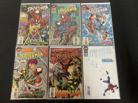 Amazing Spider-Man #403-408 Comic Lot, Marvel, 1st App Lady Octopus, See Photos