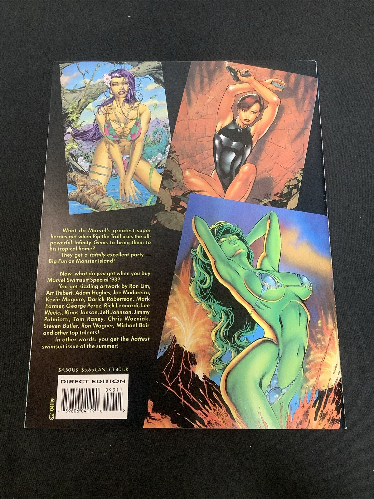 Marvel Swimsuit Special #2 (1993) Joe Justo Cover, Adam Hughes